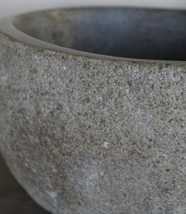 Rene Houtman Kleine Stenen Waskom + Spoelgat | H13 x B24 x D22 cm