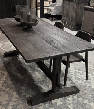Luksa Home Collection Houten Eettafel Thomas | Antique Grey | Kies Maat
