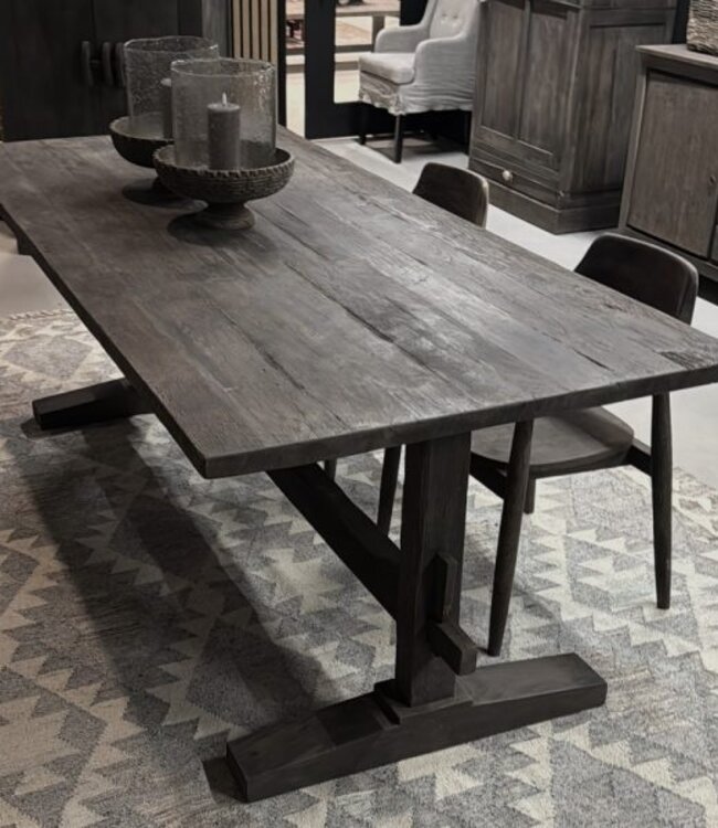 Luksa Home Collection Houten Eettafel Thomas | Antique Grey | Kies Maat