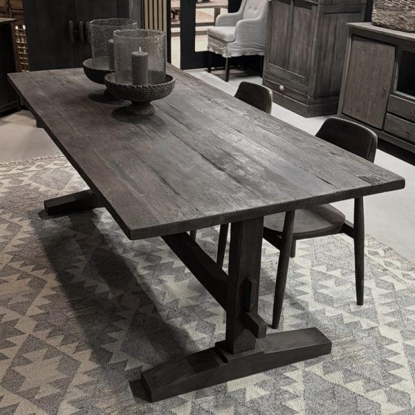 Luksa Home Collection Houten Eettafel Thomas | Antique Grey | Kies Maat
