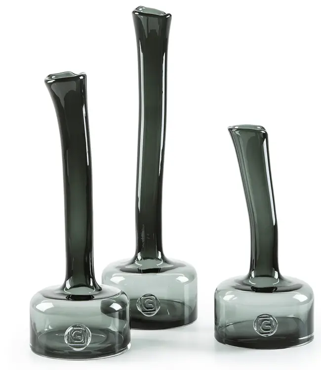 Gommaire Vaas Tuba | Grijs | Glas | 3 Maten