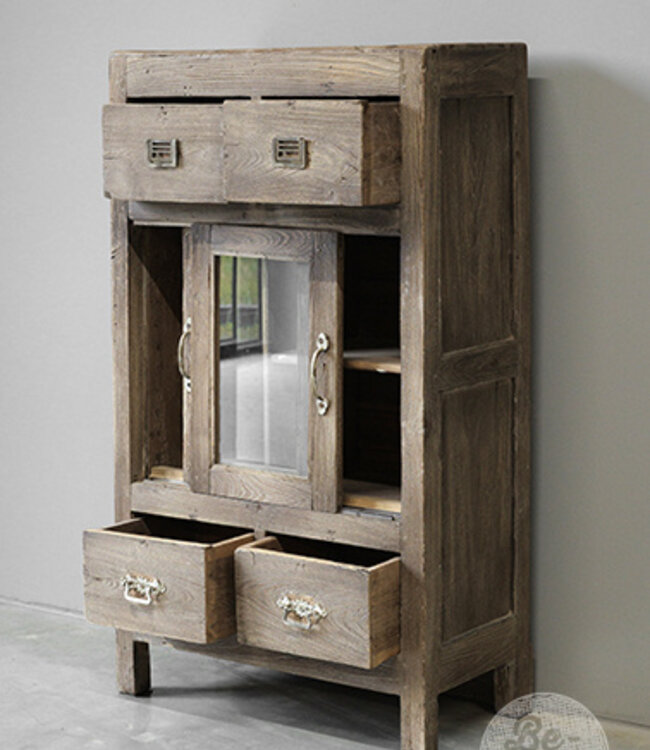 Be-Uniq Oud Kastje | Rustiek Verweerd | H105xB60xD30 cm