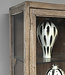 Be-Uniq Oude Vitrinekast | Rustiek Verweerd | H150xB91xD33 cm