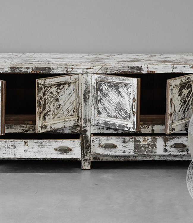 Be-Uniq Origineel Oud Dressoir | India | H65xB138xD45 cm