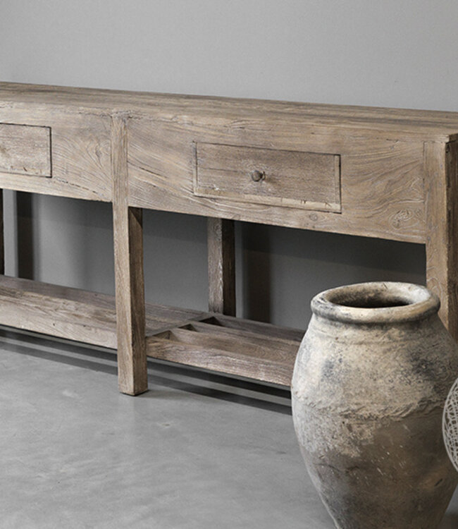 Be-Uniq Oude Wandtafel | Rustiek Verweerd | H190xB140xD40 cm