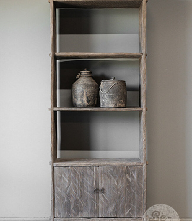 Be-Uniq Oud Houten Boekenkast | China | H220xB85xD34 cm