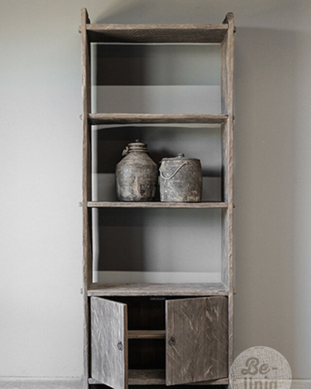 Be-Uniq Oud Houten Boekenkast | China | H220xB85xD34 cm