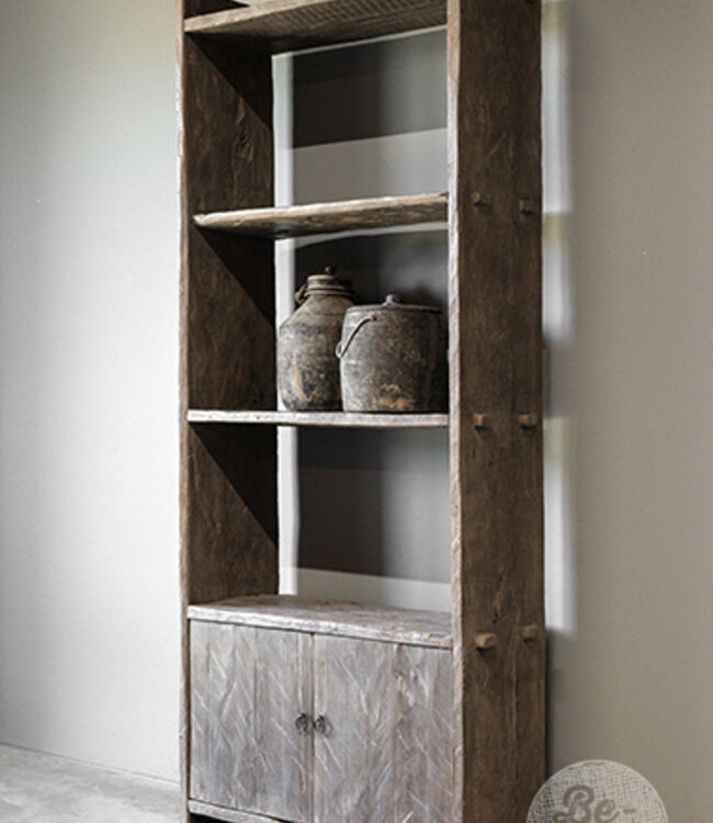 Be-Uniq Oud Houten Boekenkast | China | H220xB85xD34 cm