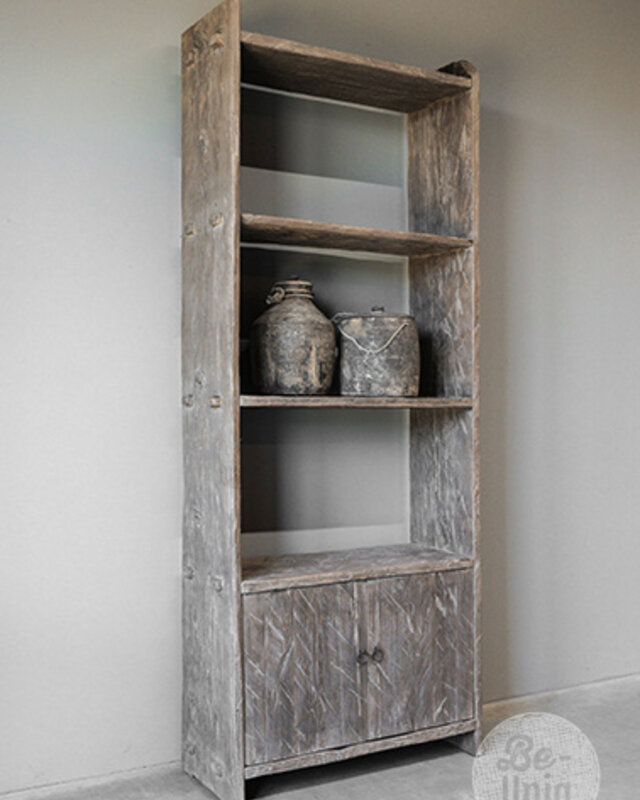 Be-Uniq Oud Houten Boekenkast | China | H220xB85xD34 cm