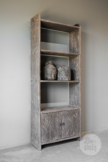 Be-Uniq Oud Houten Boekenkast | China | H220xB85xD34 cm