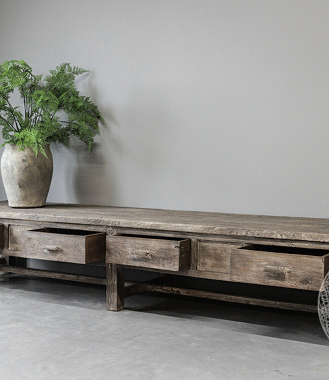 Be-Uniq Wandmeubel | Rustiek Verweerd | H50xB274xD61 cm