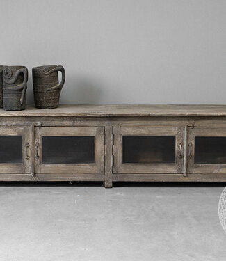 Be-Uniq Oud Dressoir | Rustiek Verweerd | H49xB200xD45 cm