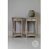 Bijzettafel Oud Teak | Rustiek Verweerd | H76xB41xD35 cm