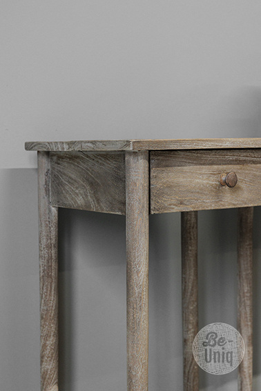 Be-Uniq Bijzettafel Oud Teak | Rustiek Verweerd | H76xB41xD35 cm