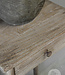 Be-Uniq Bijzettafel Oud Teak | Rustiek Verweerd | H76xB41xD35 cm