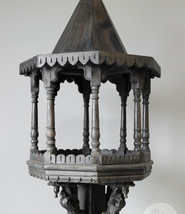 Be-Uniq Oude Houten Vogelkooi | India | H185 x D46 cm