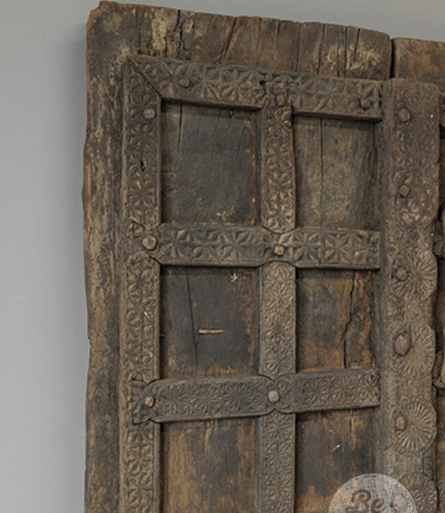 Be-Uniq Oude Deur | Bruin | India | H164 x B97 x D7 cm