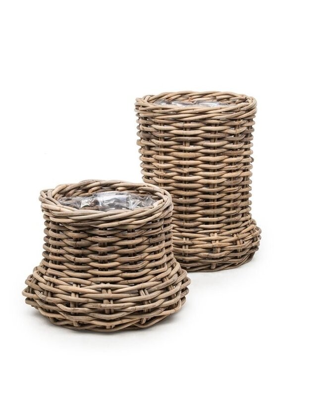 Gommaire Plantenbak Nell | Rattan | 2 Maten