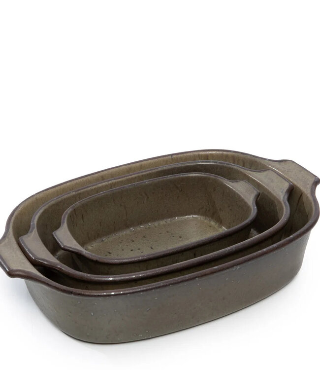 Bazar Bizar Comporta Ovenschaal | Groen | S | H6 x B14 x D22 cm