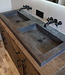 Wiesbaden Raw Wastafel - Dubbel Zonder Kraangaten - 120x46x5 cm