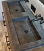 Wiesbaden Raw Wastafel - Dubbel Zonder Kraangaten - 120x46x5 cm