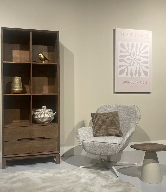 Livingfurn Cortez Boekenkast H200xB83xD40 cm