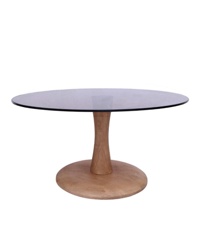 Brix Faye Salontafel Almond Rookglas H38xØ75 cm
