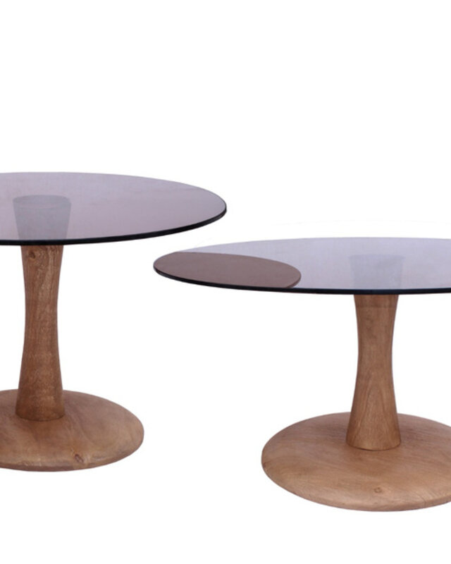 Brix Faye Salontafel Almond Rookglas H45x?60 cm