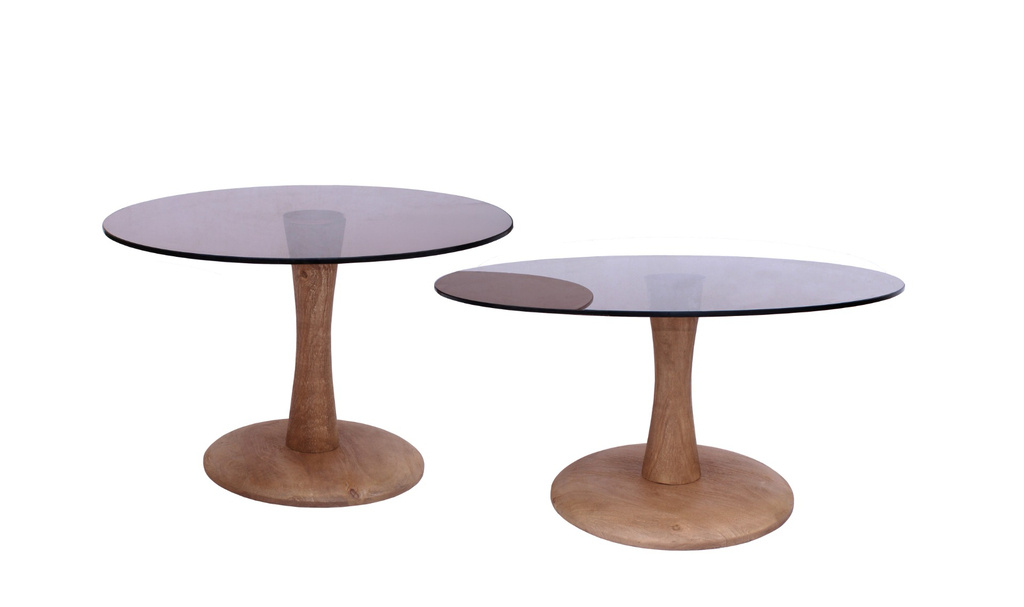 Brix Faye Salontafel Almond Rookglas H45x?60 cm