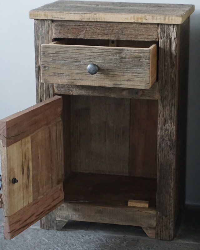 Rene Houtman Nachtkastjes Truckwood | Set Van 2 | H65xB42xD30 cm