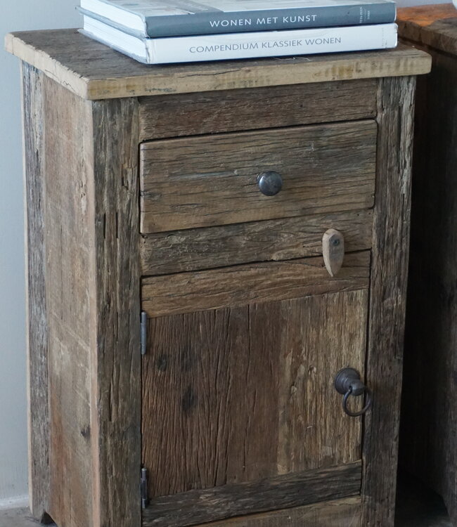 Rene Houtman Nachtkastjes Truckwood | Set Van 2 | H65xB42xD30 cm