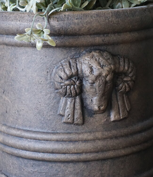 Brynxz Bloempot Met Ramskop | Set Van 2 | Majestic Brown