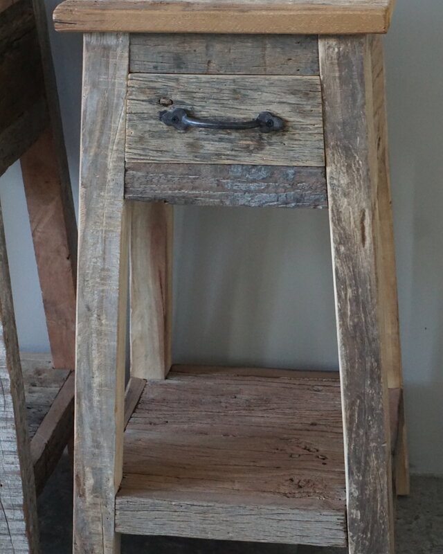 Rene Houtman Bijzettafel/Nachtkastje Truckwood | Set Van 2 | H76xB38xD39,5 cm