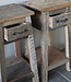 Rene Houtman Bijzettafel/Nachtkastje Truckwood | Set Van 2 | H76xB38xD39,5 cm