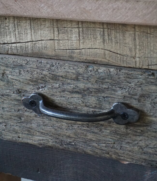 Rene Houtman Bijzettafel/Nachtkastje Truckwood | Set Van 2 | H76xB38xD39,5 cm