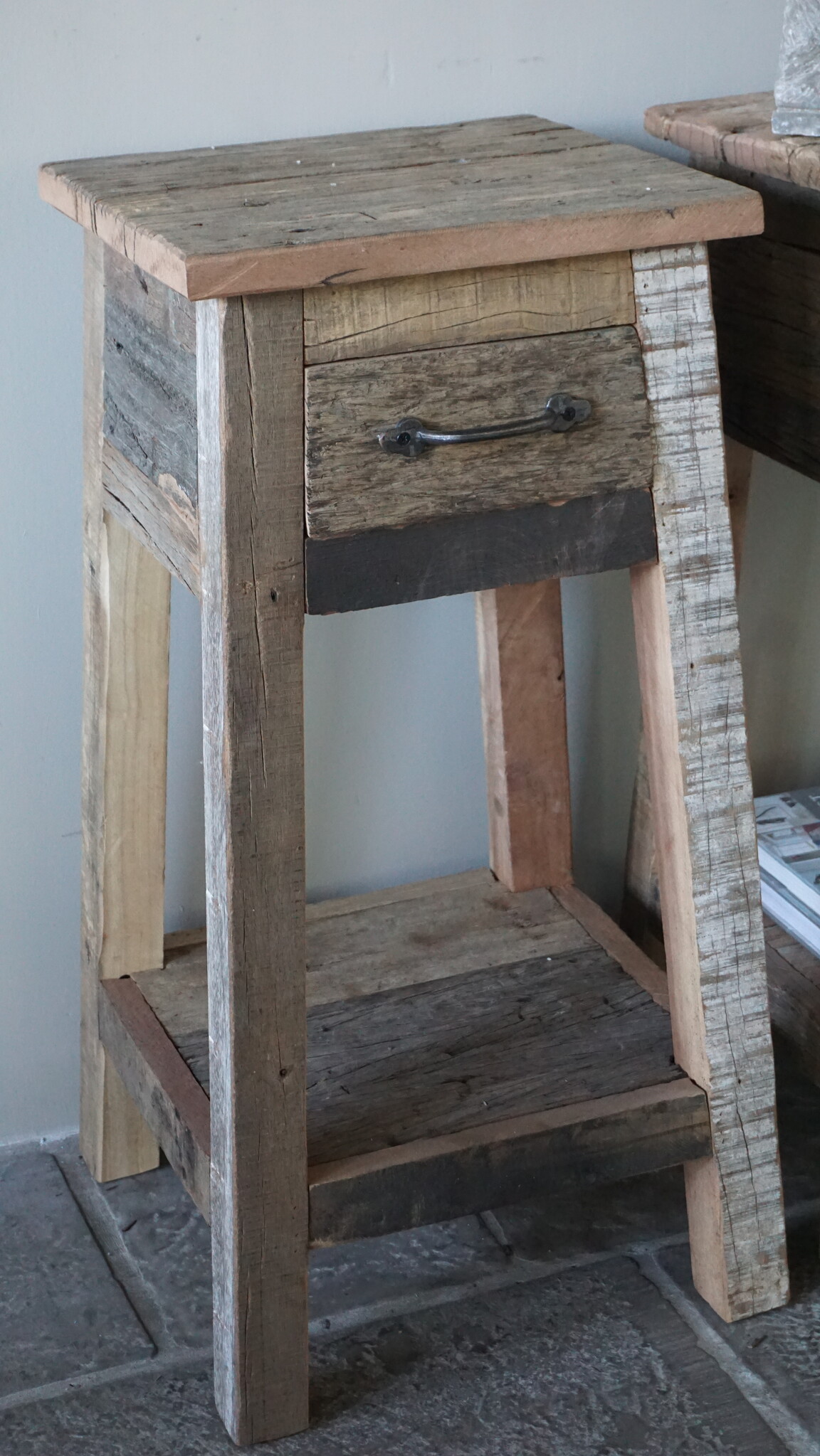 Rene Houtman Bijzettafel/Nachtkastje Truckwood | Set Van 2 | H76xB38xD39,5 cm