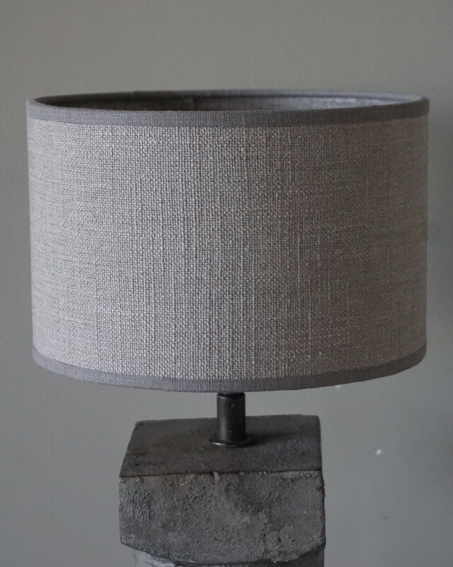 Rene Houtman Lampenkap | Rond | Taupe | H13 x D20 cm