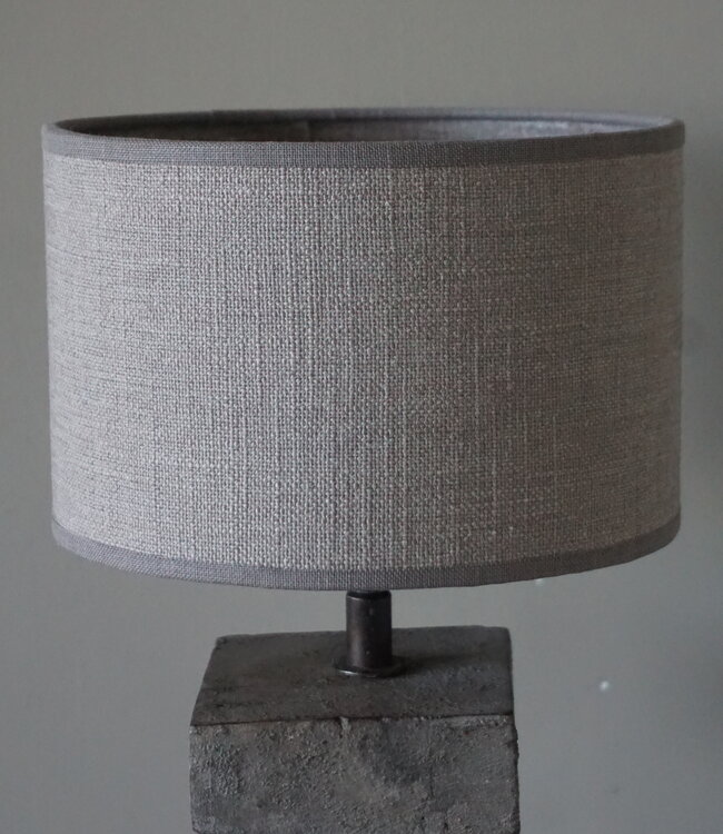 Rene Houtman Lampenkap | Rond | Taupe | H13 x D20 cm