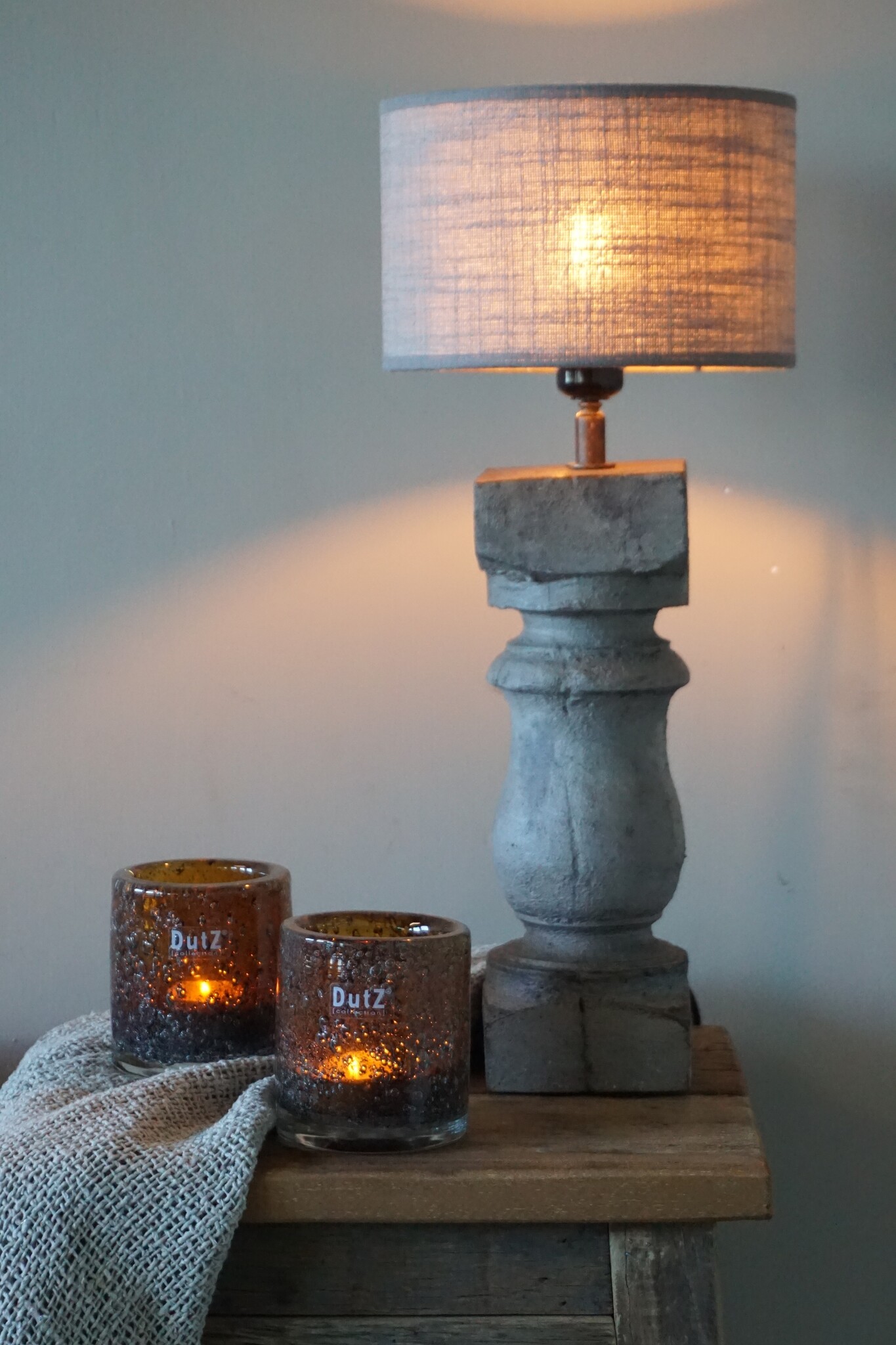 Rene Houtman Lampenkap | Rond | Taupe | H13 x D20 cm