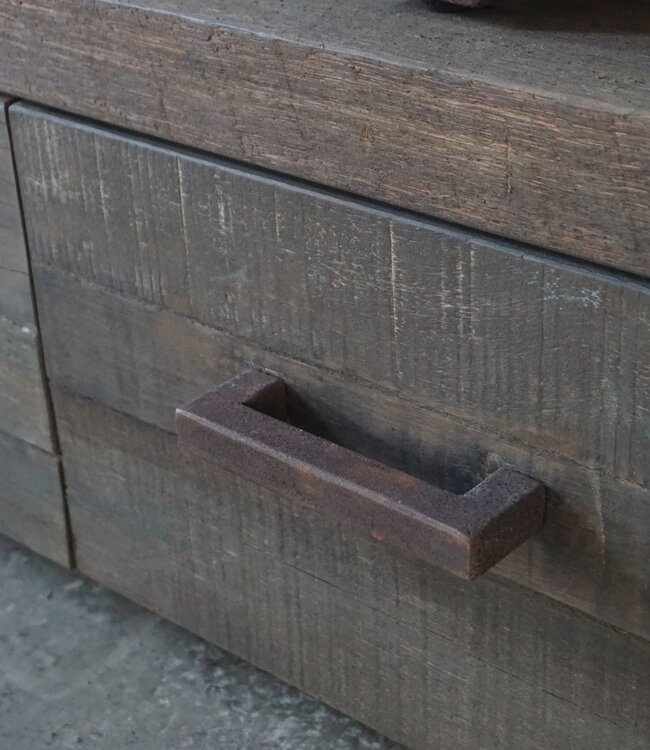 Rene Houtman TV-Meubel Nero | 3 Lades | 2-Delig | Verstelbare Lengte