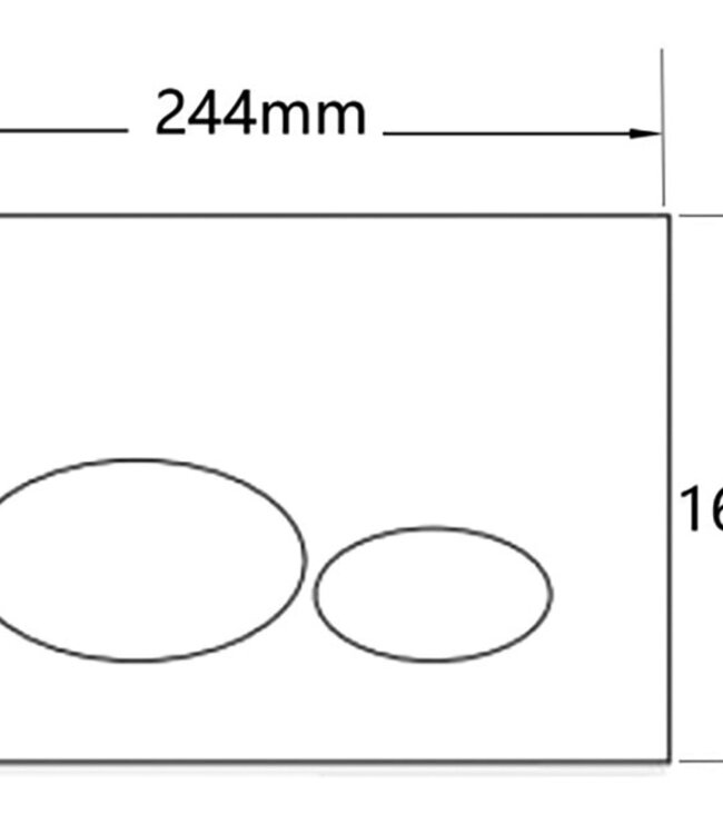 Wiesbaden X32 Metal drukplaat voor inbouwreservoir geborsteld brons koper