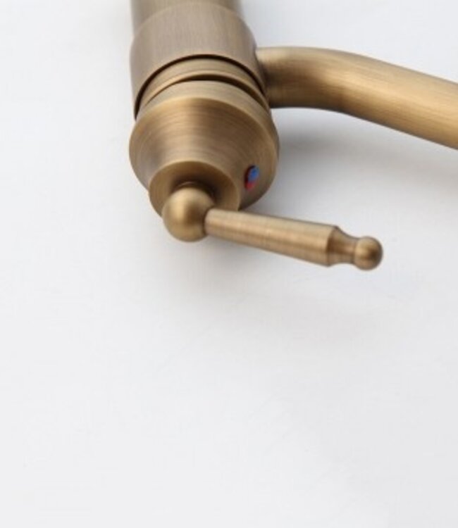 Rene Houtman Nostalgische Wastafelkraan Goud - H23 cm