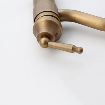 Rene Houtman Nostalgische Wastafelkraan Goud - H23 cm