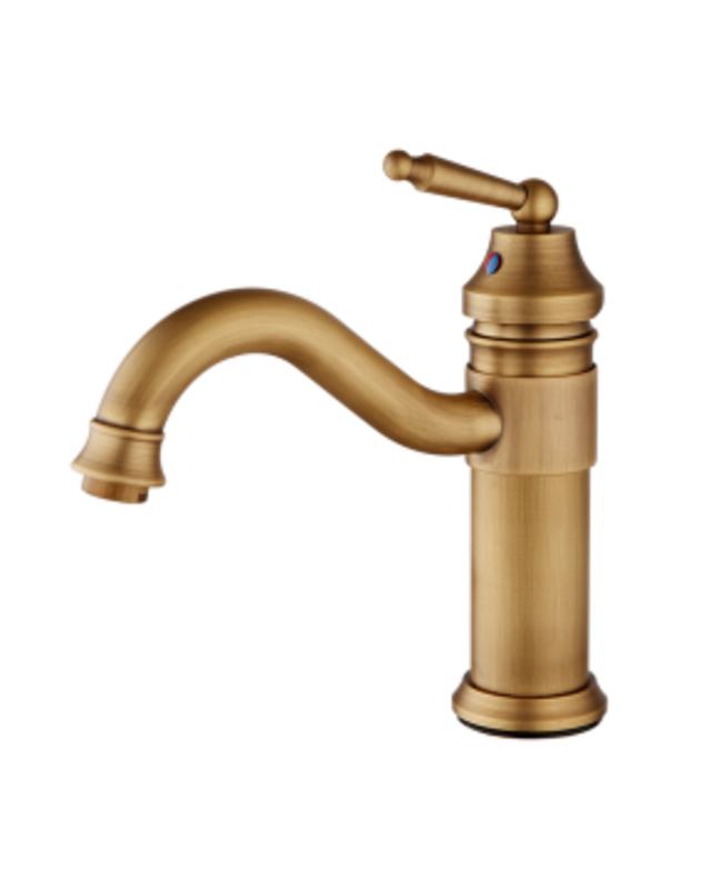 Rene Houtman Nostalgische Wastafelkraan Goud - H23 cm