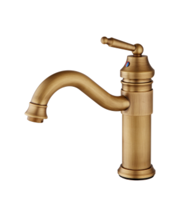 Rene Houtman Nostalgische Wastafelkraan Goud - H23 cm