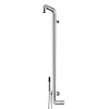 Flow Wanddouche | Met Eengreep-mengkraan en Handdouche | H133,7 cm | Geborsteld
