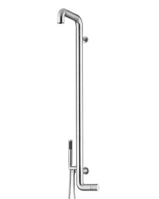 JEE-O Flow Wanddouche | Met Eengreep-mengkraan en Handdouche | H133,7 cm | Geborsteld