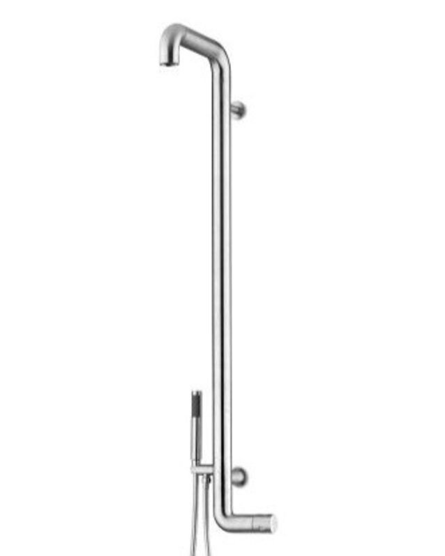 JEE-O Flow Wanddouche | Met Eengreep-mengkraan en Handdouche | H133,7 cm | Geborsteld