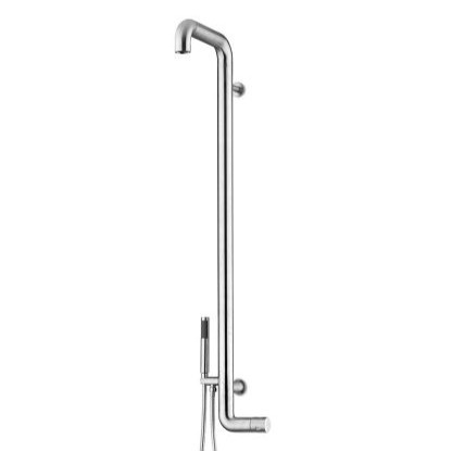 JEE-O Flow Wanddouche | Met Eengreep-mengkraan en Handdouche | H133,7 cm | Geborsteld