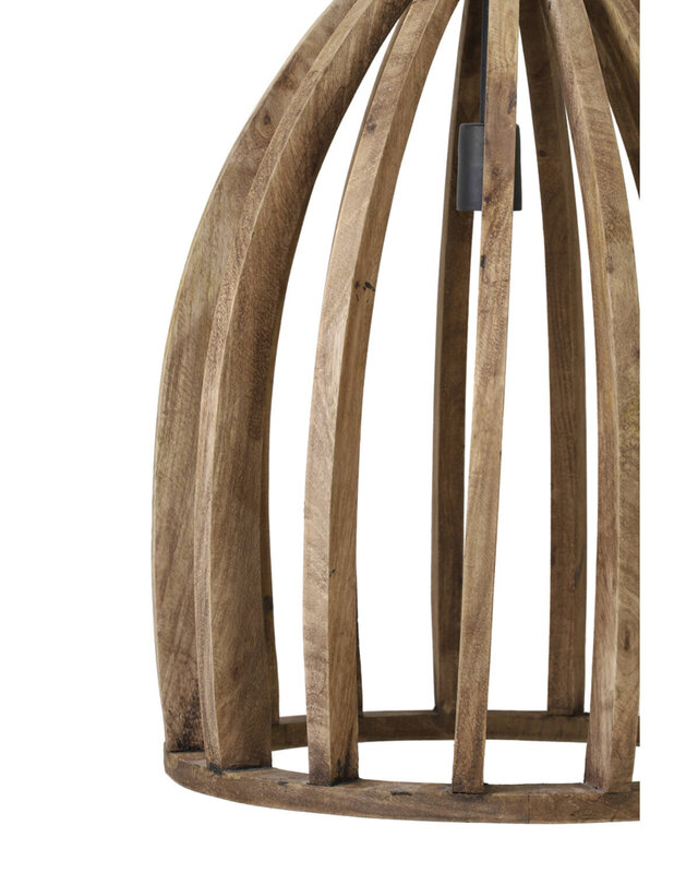 Light&Living Hanglamp Haranka | Hout | Donkerbruin | 2 Maten